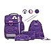 Produktbild Schneiders Ergolite Purple Dream Mädchen Schultasche - 9-teiliges Set, Orthopädisch geprüft, mit LED-Leuchtstäben, nachhaltig & ergonomisch