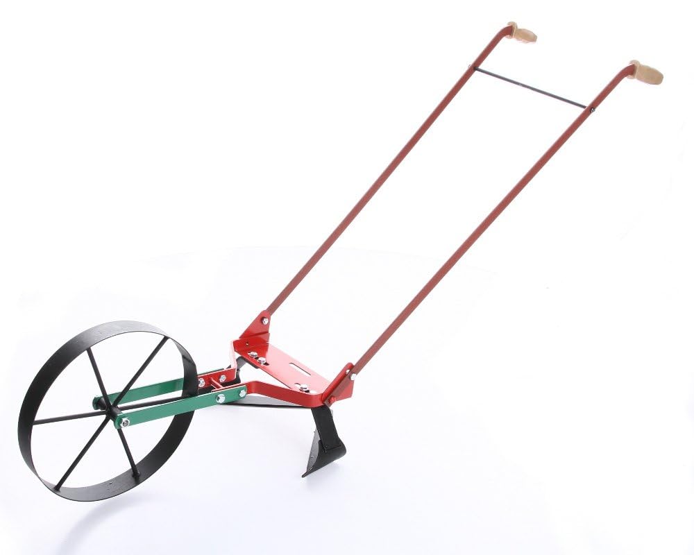 3in1 Kultivator Handpflug & Häufler mit Rad Bodenfräse Gartenwiesel Pflugschar Bodenlüfter Jäter Auflockner von rg-vertrieb