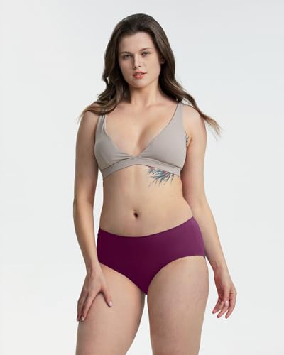 Neione Women's Cotton Underwear No Show Hipster Panties with Seamless Look No Panty Lines2