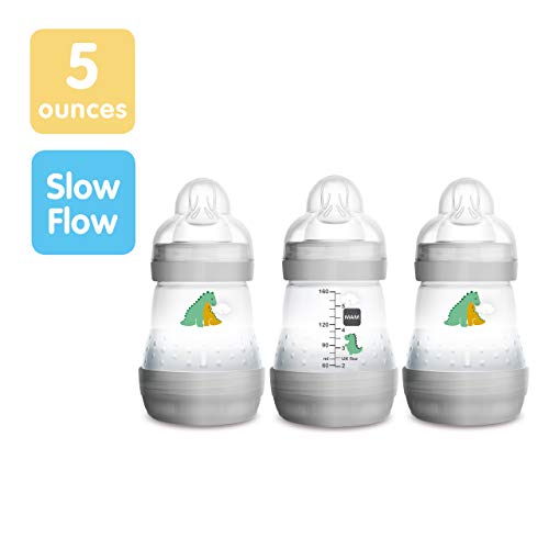 Mam Easy Start Anti Colic Baby Bottle 5 Oz, Easy Switch Between Breast And Bottle, Reduces Air Bubbles And Colic, 3 Pack, Newborn, Unisex #TOP1