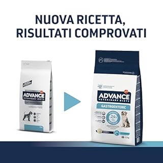Advance Veterinary Diets 1 Gastroenteric Cibo per Cani, 12 kg (Confezione da 1), 12000 unità