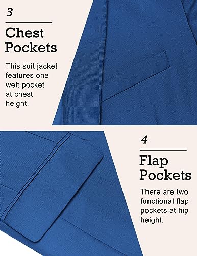 Image of COOFANDY Mens Sport Coat Casual Blazer One Button Business Suit Jacket