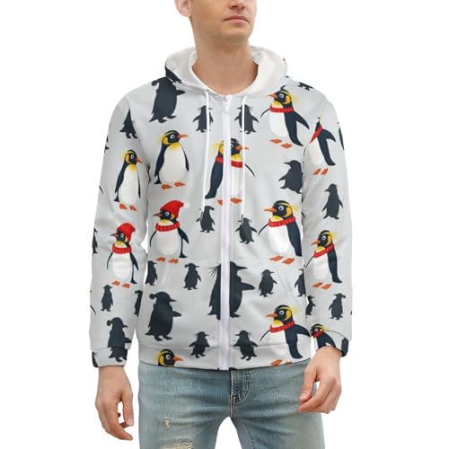 Sudadera con capucha unisex con cremallera y bolsillo miniatura 2