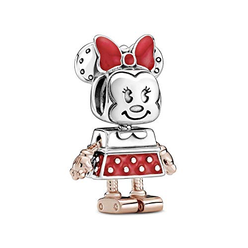 PANDORA Disney Minnie Mouse Robot Charm Sterling Silver, 22 mm, Precious metal, Not applicable