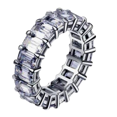 Bague moissanite 3mm en argent 925 massif pour femme éclat luxe
