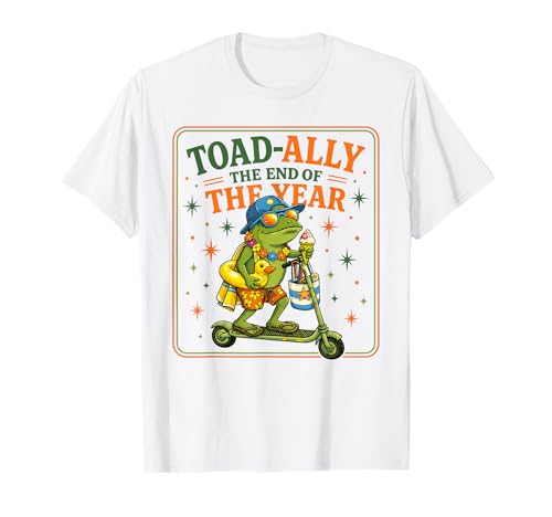 Toad Ally Frog Teacher The End of Year Last Day of School T-Shirt
