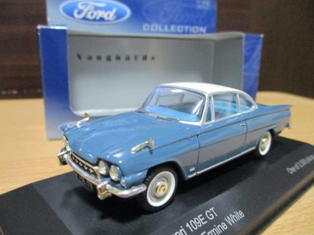 コーギー ヴァンガーズ 1/43 「 フォード・カプリ 109E GT 」 アクアブルー/アーミンホワイト ・送料 400円（レター