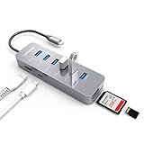 Lenovo USB C Hub, Type C Adapter with 6 USB 3.0 Ports, 4K HDMI, USBC Charging Port and SD/TF Card Reader for MacBook Pro 2016/2017, Chromebook and More USB C devices