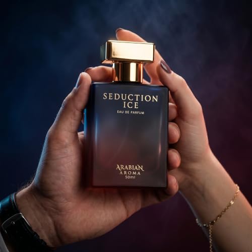 Image of Arabian Aroma Seduction Ice Eau de Parfum for Men - 50ml | Fresh Citrus & Fruity Fragrance | Long Lasting Perfume for Man