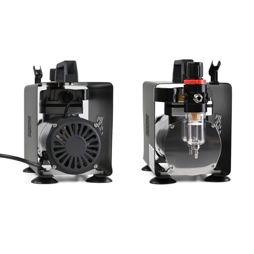 MEEDEN Airbrush Compressor Kit - 1/5 HP Powerful & Quite Air Compressor for Model Painting with 6 Feet Hose - Image 5
