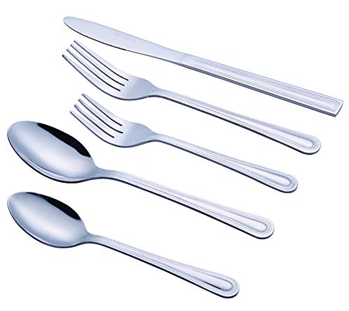 EXZACT-Cutlery-Set-20-PCS-Flatware-Stainless-Steel-Incl-Dinner-Knife-x-4-Dinner-Fork-x-4-Salad-Fork-x-4-Table-Spoon-x-4-Tea-Spoon-x-4-for-Everyday-Use-Simple-Sturdy-Durable
