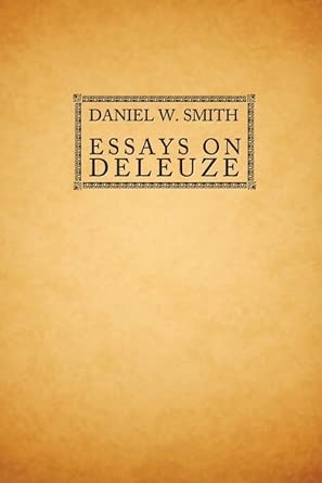 Essays on Deleuze book cover