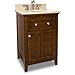 Hardware Resources VAN090-24-T This 24" wide solid wood vanity features a clean shaker design in a warm Chocolate finishn from the widest point) Finish: Chocolate Material: Wood Style: Traditional Coordinating Mirror(s): MIR090-24, MIR090-30 Bowl: H8809WH Coordinating Hardware: 3915-SN Chocolate Material: Wood Style: Traditional Coordinating Mirror(s): MIR090-24, MIR090-30 Bowl: H8809WH Coordinating Hardware: 3915-SN