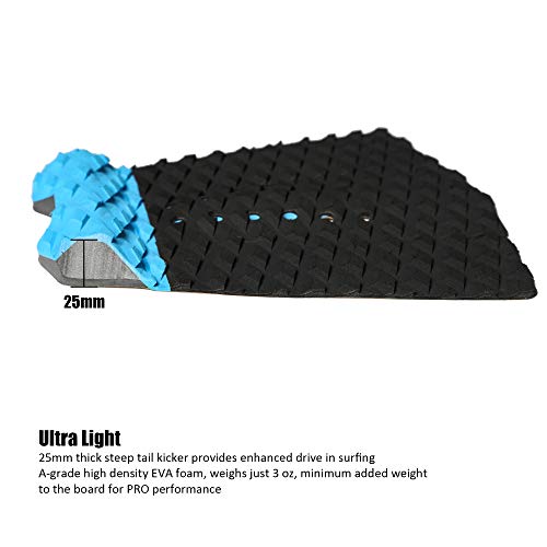image for Abahub 3 Piece EVA Surfboard Deck Traction Pads with Kicker for Stomp 