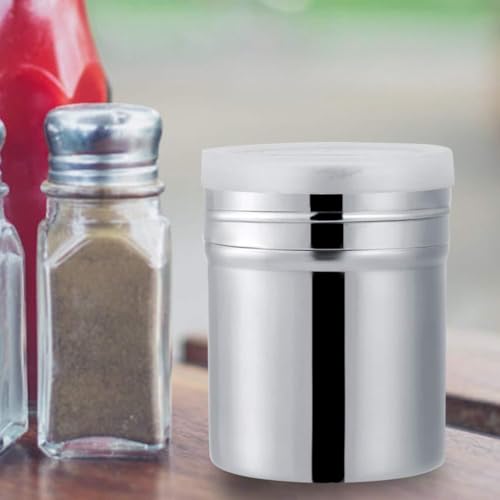 Spargizucchero a velo in acciaio inox, spargispezie in polvere di cacao, spargitore di zucchero a velo per sale, caffè, cacao, polvere di cannella (M)