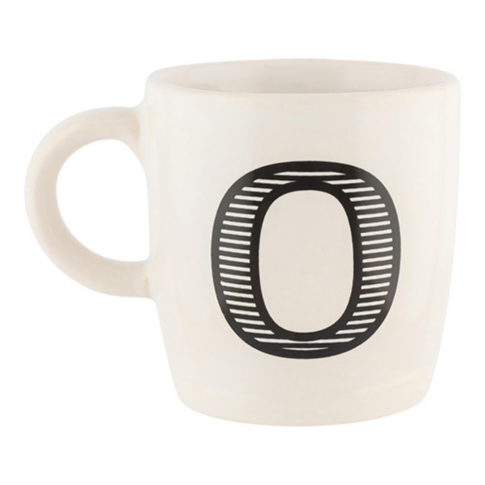 FabFinds Hugga Mug with Initials Classic Ceramic Mug Large Gift Coffee Cups 330ml (O)