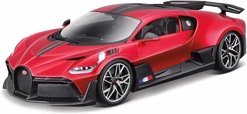 Image of Metal Pull Back Diecast Car 1:32 Bugatti DIVO RED Pull Back Car Model with Sound Light Boys Gifts Toys for Kids【Pack of 1】