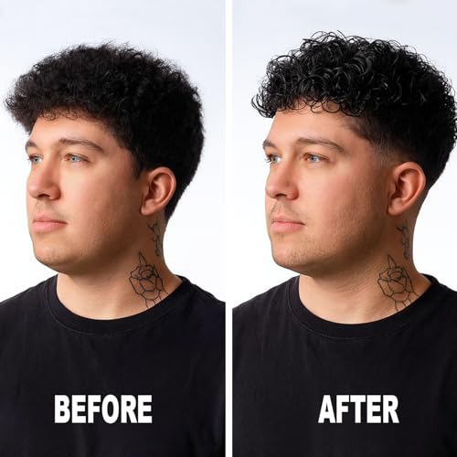 3-in-1 Curl Cream for Men - Defines Curls, Tames Frizz, Adds Smoothness and Texture for Curly and Wavy Hair, Hair Styling Cream with Desert Derived Extracts, Sulfate - Free 3.38 oz - Image 3