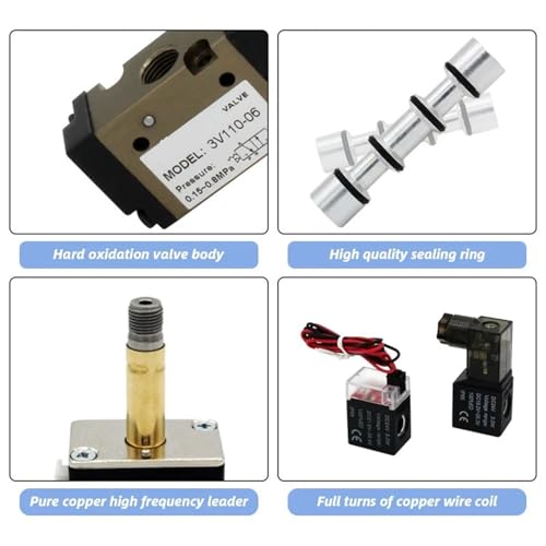 Electrovanne 3V110-06 NO AC220V pour éviter les coupures d'air comprimé - 5