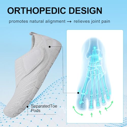 Image of Voyabarefoot Shoes for Women Men 2026 Upgrade Wide Toe Box Barefoot Hiking Sandals,Non-Slip Adjustable Water Shoes for Beach Walking Travel, Comfortable Slip On Walking Shoes