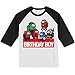 Personalized Avenging Super Heroes Birthday Shirt | Handmade Decorated Shirt | Personalized with Name and Age | Unisex 3/4 Sleeve Raglan T-Shirt