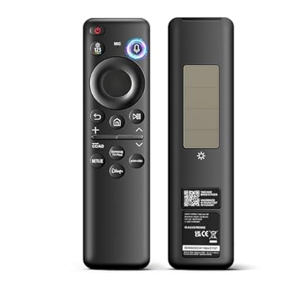 BN59-01432A TM2360E Rechargeable Voice Remote for Samsung Smart TVs, Replacement for All 2021–2025 Samsung TV Remote Control with Solar Charging and Voice Search