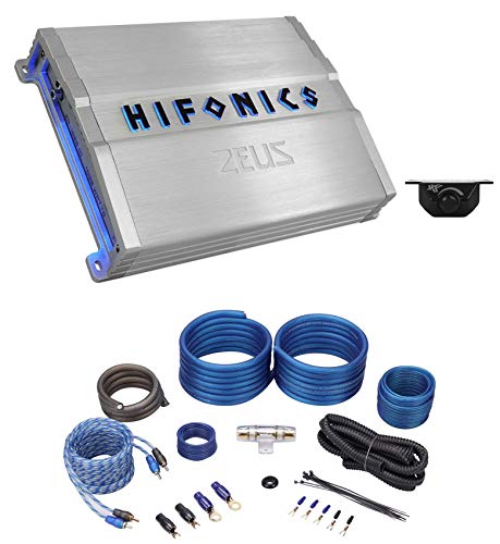 Hifonics ZG-1800.1D Zeus Gamma 1800w Car Audio Class D Mono Amplifier+Amp Kit
