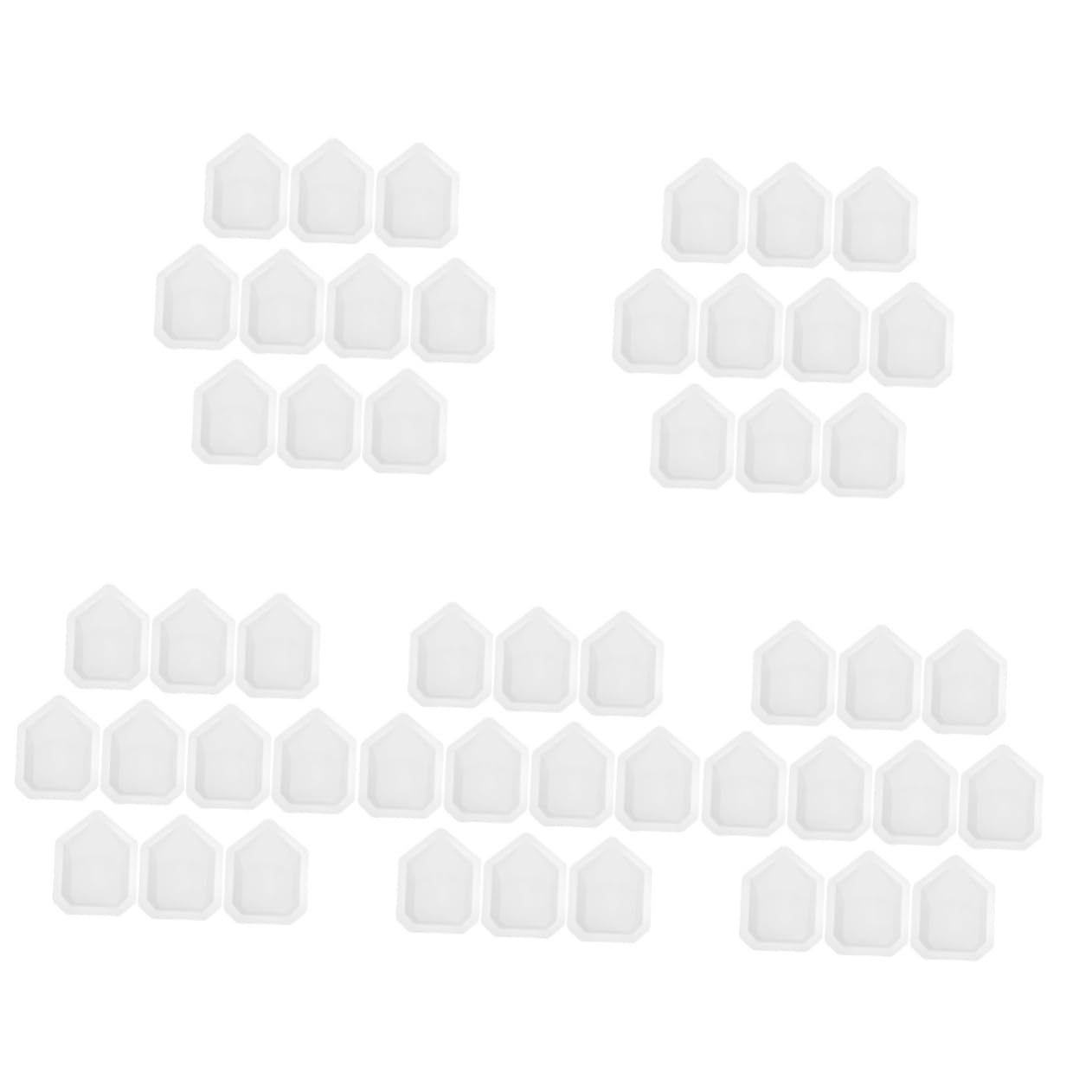 OSOLADY 5sets Aluminum Weighing Trays Reusable Lab Equipment Chemistry Weighing Pans for Accurate Measurement 10pcs*5
