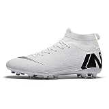 LIAOCX Men’s Football Boots Cleats High-top Sock Ankle Care Performance Soccer Shoes Boys Athletic Sneaker Shoes for Outdoor/Indoor/Competition/Training