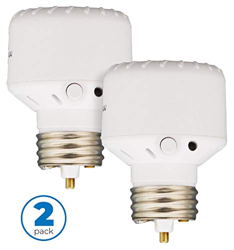 Westek Light Sensor Socket Control for Outdoor Light Bulbs and Indoor Lighting, 2