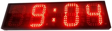 Miniatura 2 de 6 "4 dígitos semi-al aire libre LED Digital reloj montado en la pared de cuenta regresiva/reloj para arriba 12/24 horas formato pantalla