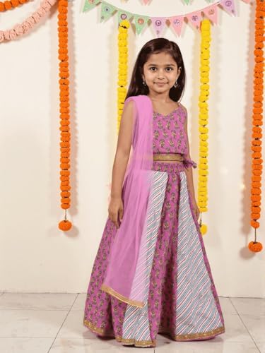 Image of Nautinati Girls Lehenga Choli Set