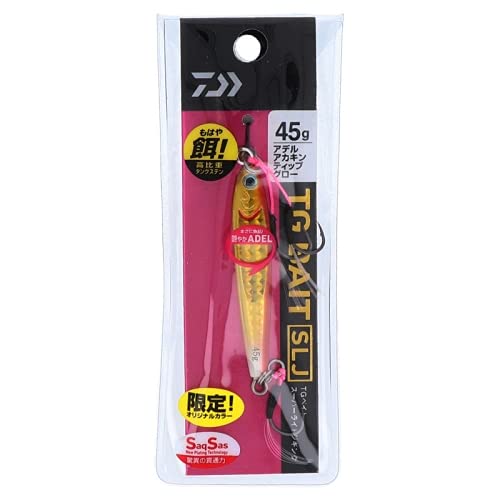 Daiwa TG Bait SLJ Metal Jig Lure - 1.6 Oz (45g), 2.5 Inch, Pink FPH Color For Light Jigging