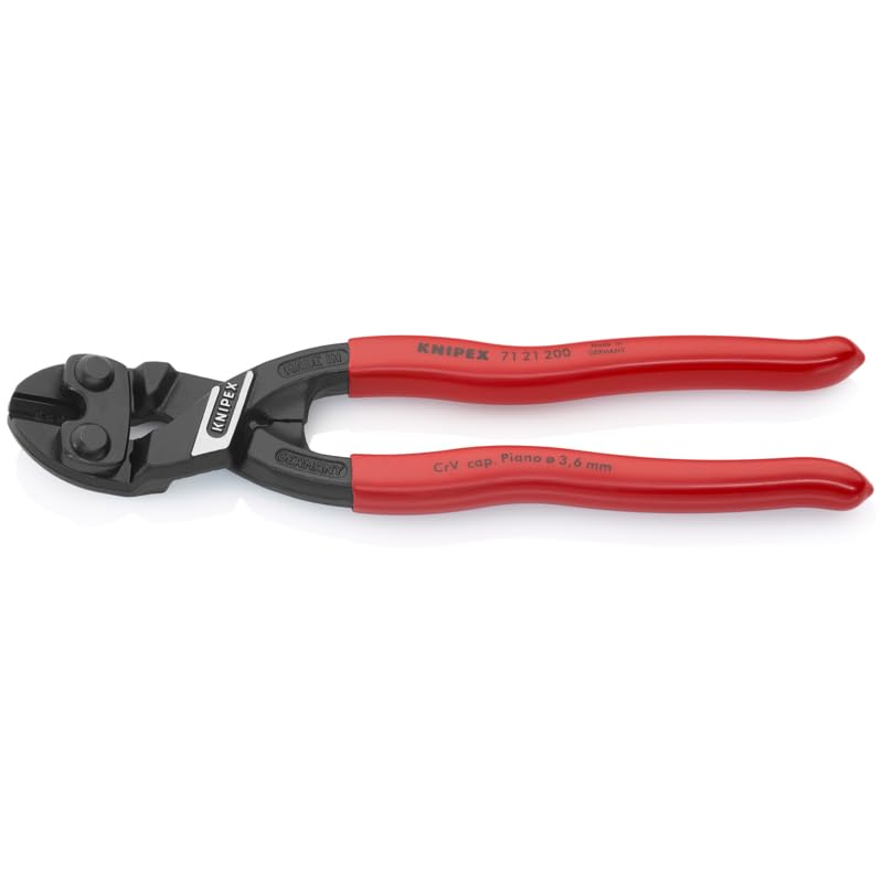 KNIPEX 71 21 200 Angeled High Leverage CoBolt Cutters - Bolt