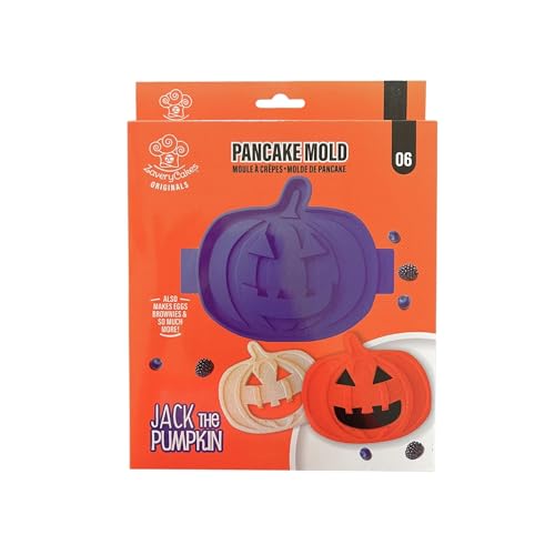 ZaveryCakes Pop-Culture Kitchenware Company, Pumpkin Silicone Mold, For Halloween, Pancakes, Pizza, Cakes, Brownie, Chocolate, Cheese and More, Non-Stick, Food-Grade Baking Mold, Dishwasher Safe