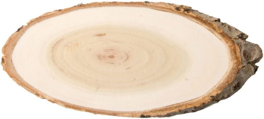 5 Pcs Oval Pine Wooden Hanging Board for DIY Display
