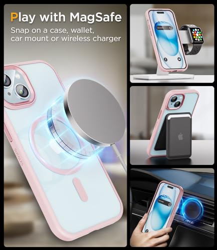 Coque iPhone 15 MagSafe ne jaunit pas protection fine