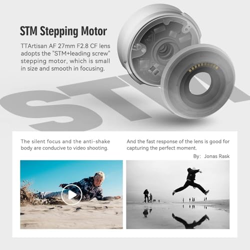Image of TTartisan AF 27mm F2.8 APS-C Lens, f /2.8 XF-Mount Lens for Fuji X-Mount Cameras XS10 X-A5 X-A7 X-M1 X-M2 X-E4 X-T1 X-T10 X-T2 X-T20 X-T3 X-T4 X-T100 X-T200 X-T30 X-Pro1 X-Pro2 X-Pro3 X-E1 (Silver)