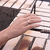Vintage Hammered Design Copper Rings, Magnetic Rings for Women or Men (Men) #2