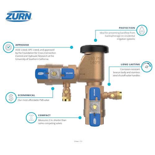 Zurn 34-710 3/4 Inch 710 Pressure Vacuum Breaker Assembly thumb #2