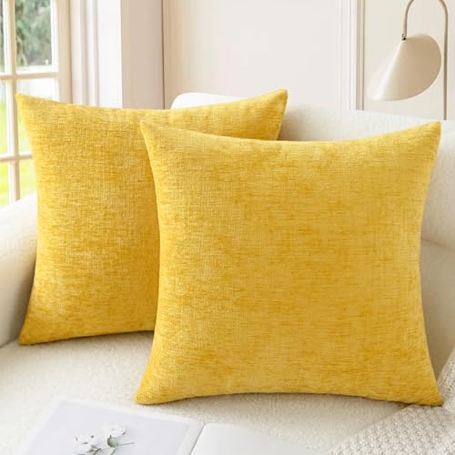 CaliTime Throw Pillow Covers Decorative 20 X 20 Inches Pack of 2 ...
