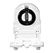 uxcell 2Pcs T8 Fluorescent Light Holder G13 Base Non-Shunted Single Head Tombstone Lamp Socket AC 250V 2A for LED Fluorescent Tube