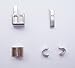 2 sets silver #3 metal zipper head box zipper Pull Replacements zipper sliders retainer insertion pin easy for zipper repair kit