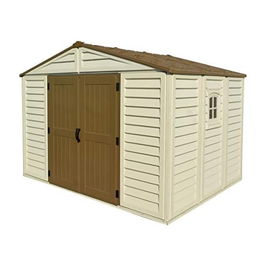 Duramax WoodBridge Plus, Dimensioni esterne (LxPxH): 324,8 x 247 x 233,2 cm — Beige e marrone