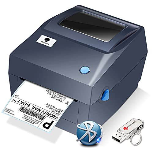 Phomemo Bluetooth Thermal Shipping Label Printer - High-Speed 4x6 Label Printer for Shipping Packages, Compatible with Windows, Smartphone, for Amazon, Ebay, Shopify, Etsy, PDF Printer for Smartphone