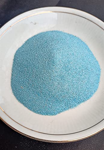 Natural Blue Apatite Crushed fine Powder 300 ct/ 60 Gm, Apatite Dust Powder for Painting, Mineral Art, Resin Art & Craft