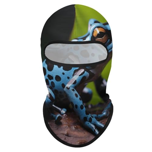 Máscara facial para cabeza completa Dart Frog Azul para hombres y mujeres, protección solar, transpirable, para senderismo, ciclismo, running y conducción miniatura 7