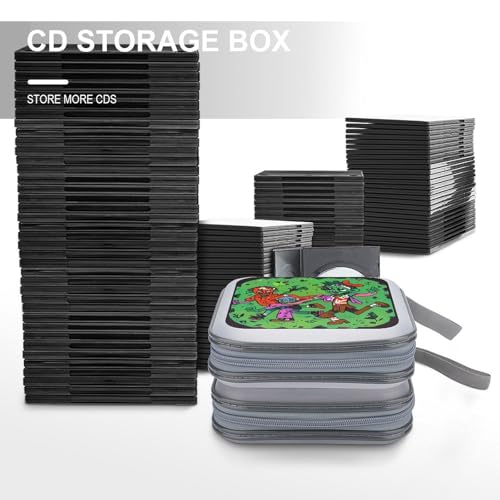 Étui CD plastique rigide pour 40 DVD compact et robuste