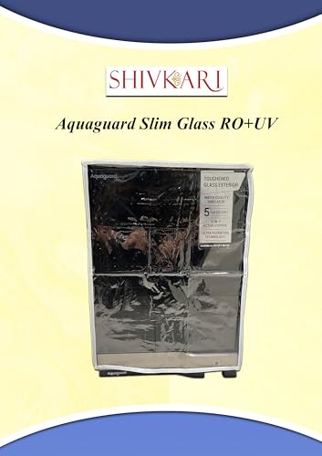 Image of Water Purifier Cover Compatible with Aquaguard Slim Glass UV Storage Water Purifier - Waterproof, Oil & Stain Resistant, Dustproof, Transparent Window, Velcro Closure