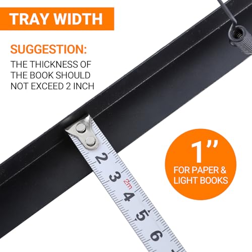 IRONTREE Music Stand - 2 in 1 Dual-Use Desktop Book Stand Folding Music Holder Portable and Lightweight with Music Sheet Clip Holder & Carrying Bag Suitable for Instrumental Performance (Black) - 6